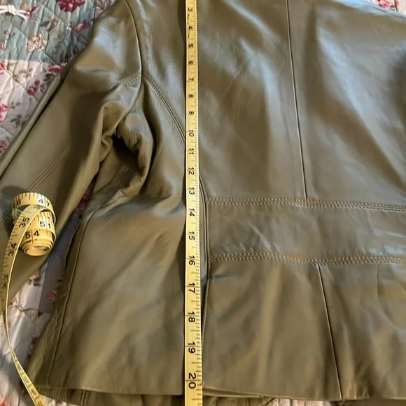 WILSON LEATHER NEW GREEN JACKET - Picture 10 of 13